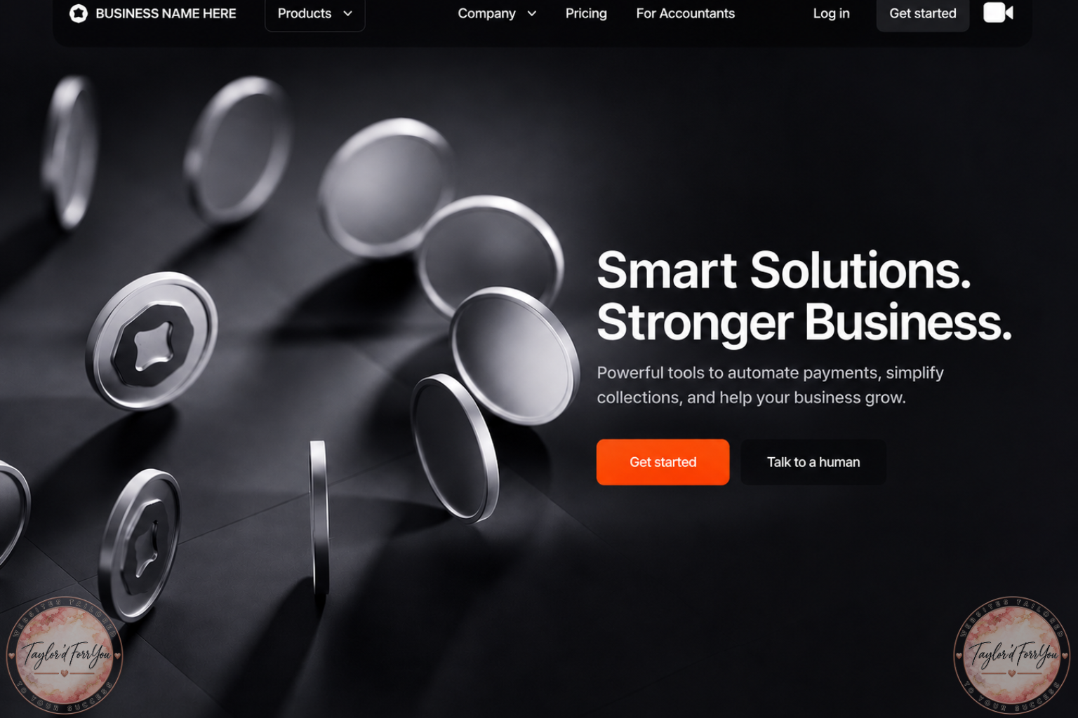 Financial Services website concept