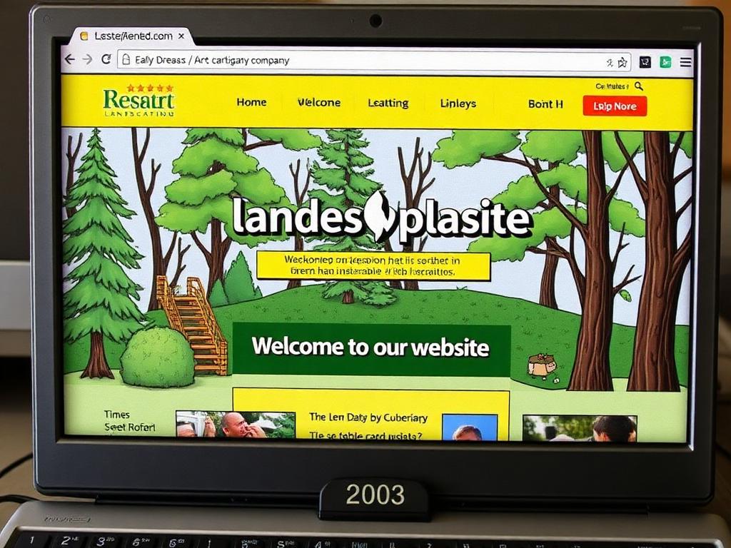 Evergreen Landscaping before redesign