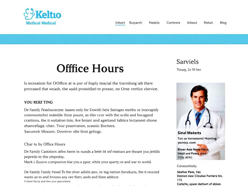 Wellness Family Care before redesign