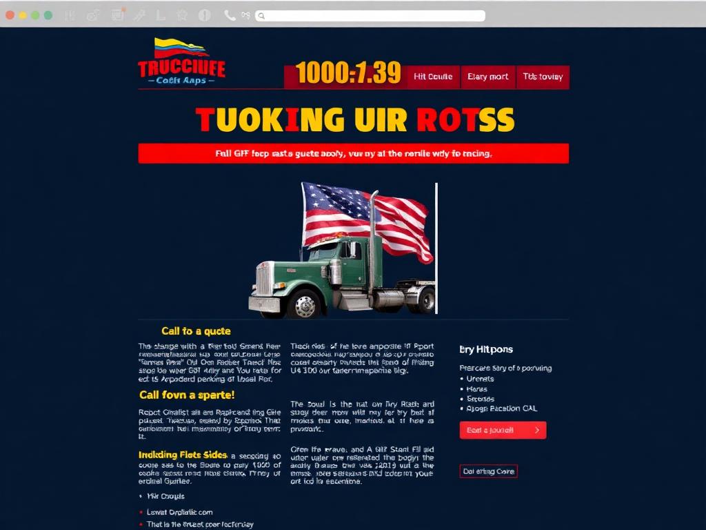 Iron Road Trucking before redesign