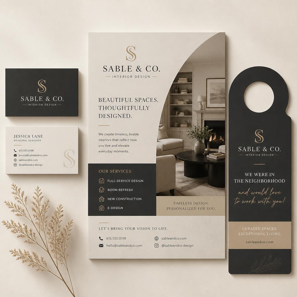 Door hanger design example